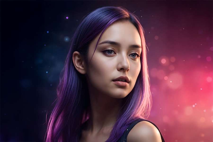 AI-generated portrait made with FotoZen AI